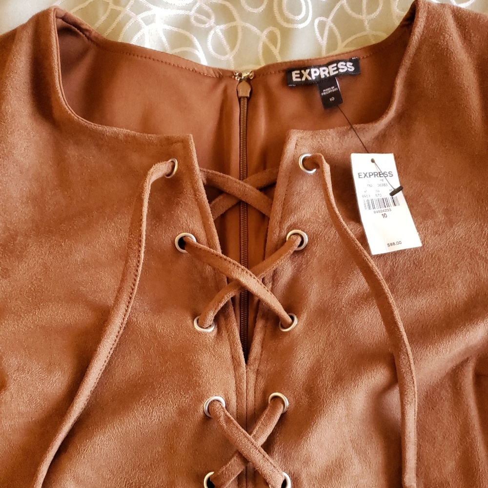 Express Suede mini dress